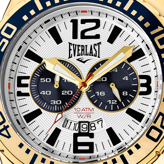 Relógio de Pulso Everlast Masculino Azul Cronógrafo E649