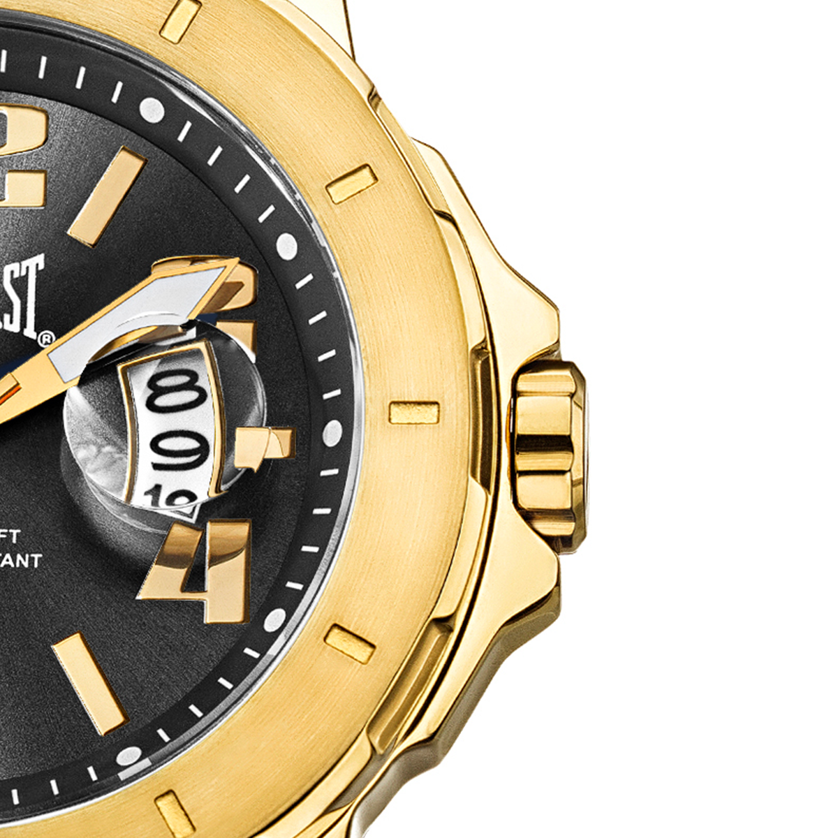 Relógio de Pulso Everlast Masculino Dourado Calendário E642