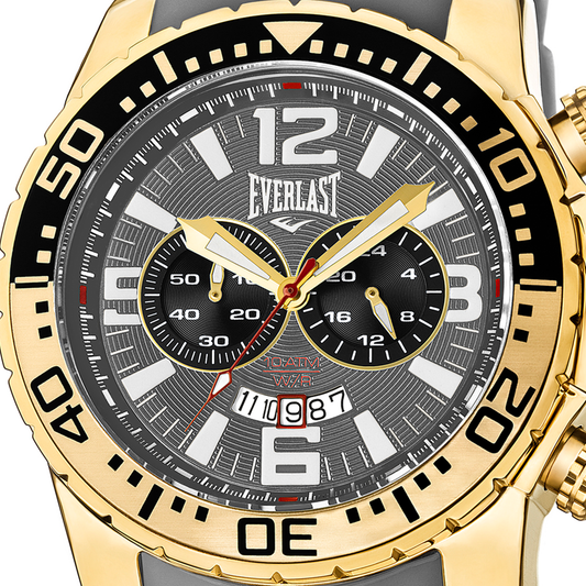 Relógio de Pulso Everlast Masculino Cinza Cronógrafo E650