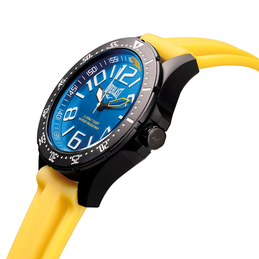 Relógio de Pulso Everlast Masculino Pulseira Silicone Amarelo E6735