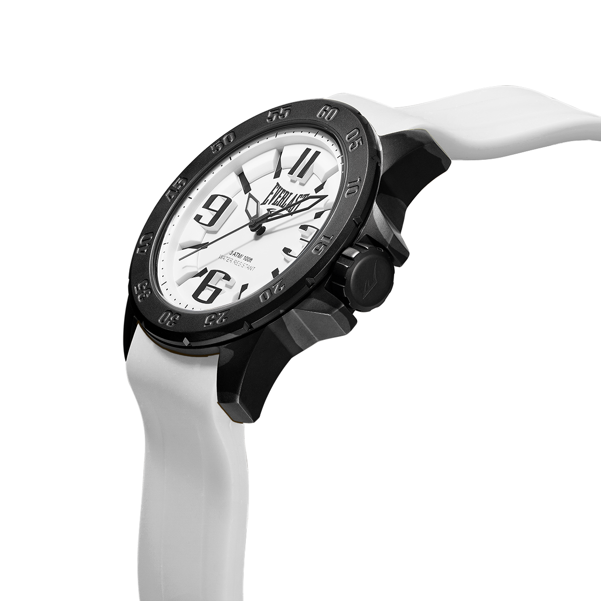 Relógio de Pulso Everlast Masculino Pulseira Silicone Branco E6951