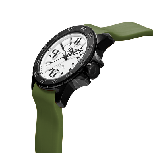 Relógio de Pulso Everlast Masculino Pulseira Silicone Verde E6955