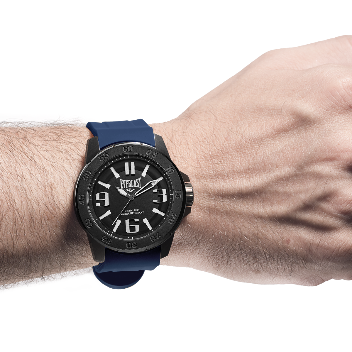 Relógio de Pulso Everlast Masculino Pulseira Silicone Azul E6962
