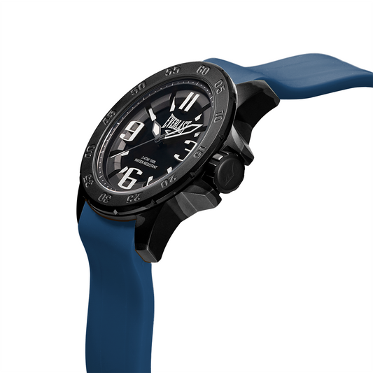 Relógio de Pulso Everlast Masculino Pulseira Silicone Azul E6962