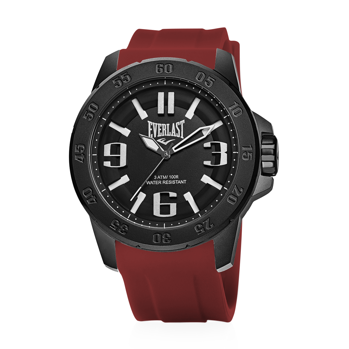 Relógio de Pulso Everlast Masculino Pulseira Silicone Vermelho E6964