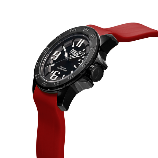 Relógio de Pulso Everlast Masculino Pulseira Silicone Vermelho E6964