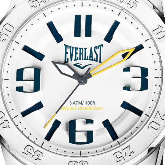 Relógio de Pulso Everlast Masculino Pulseira Silicone Laranja E6983