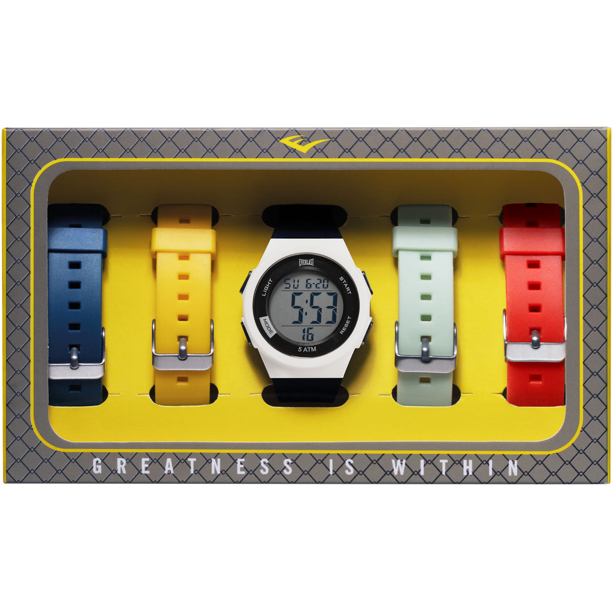 Relógio de Pulso Everlast Digital Unissex Kit 4 Pulseiras E73713