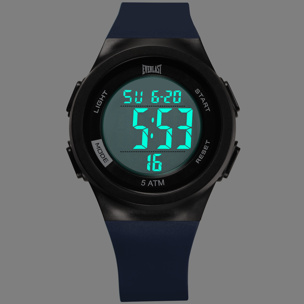 Relógio de Pulso Everlast Digital Unissex Azul Claro E73819