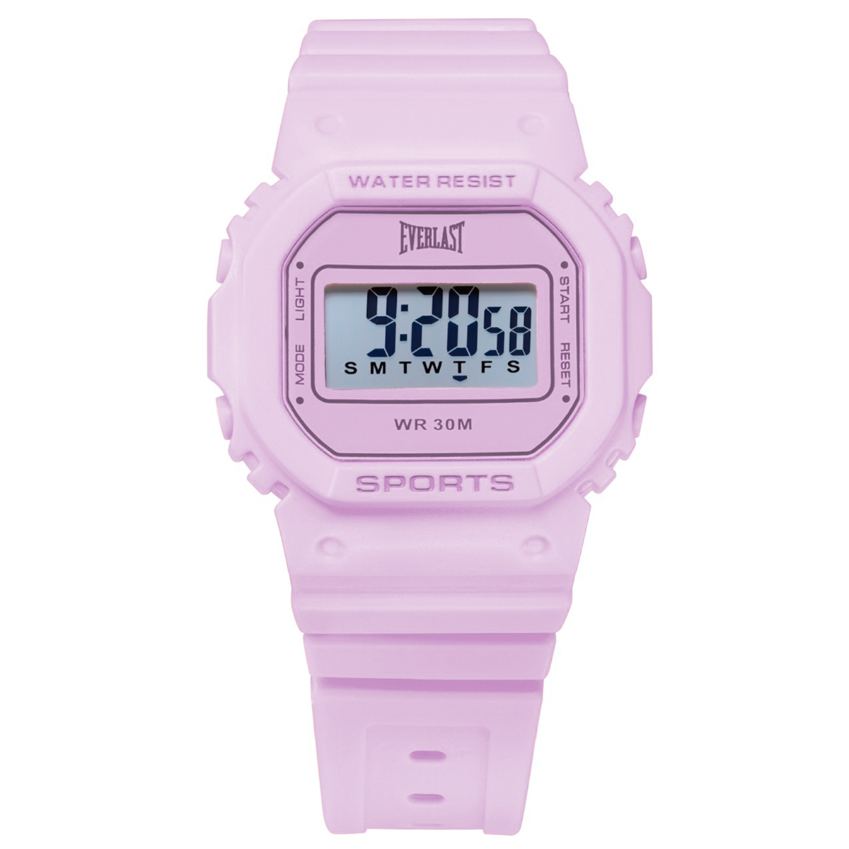 Relógio de Pulso Everlast Digital Quadrado Unissex Rosa E760