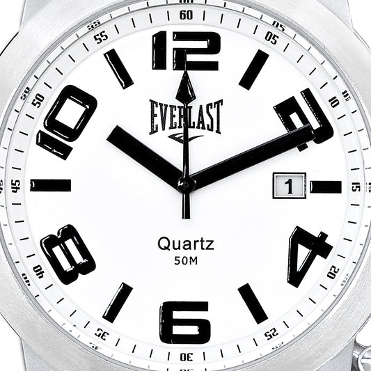 Relógio de Pulso Everlast Couro Calendário E061