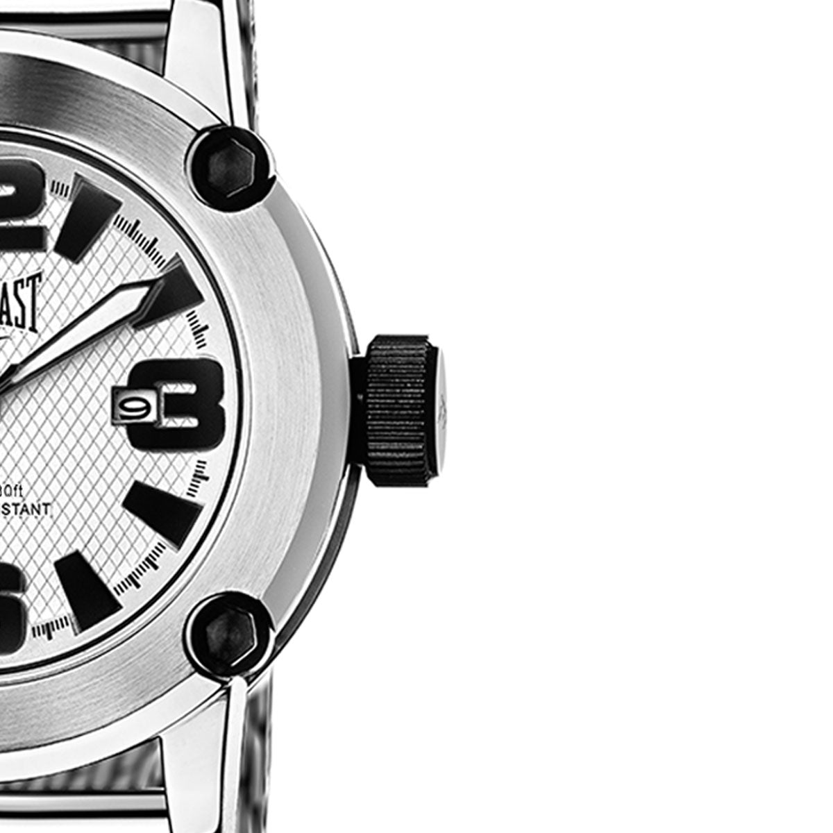 Relógio de Pulso Everlast Masculino Prateado Calendário E10315