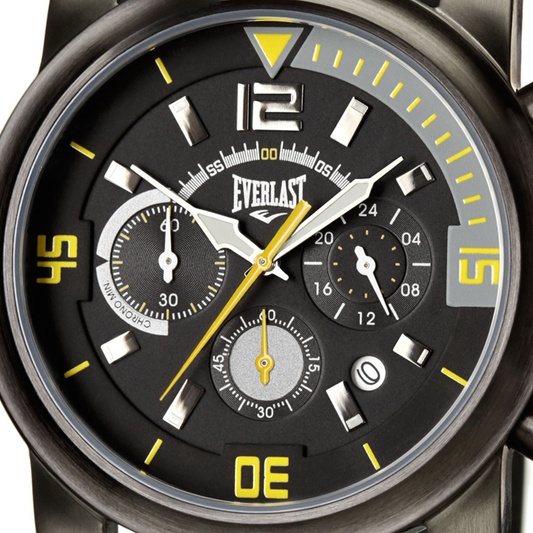 Relógio de Pulso Everlast Masculino Preto Cronógrafo E222