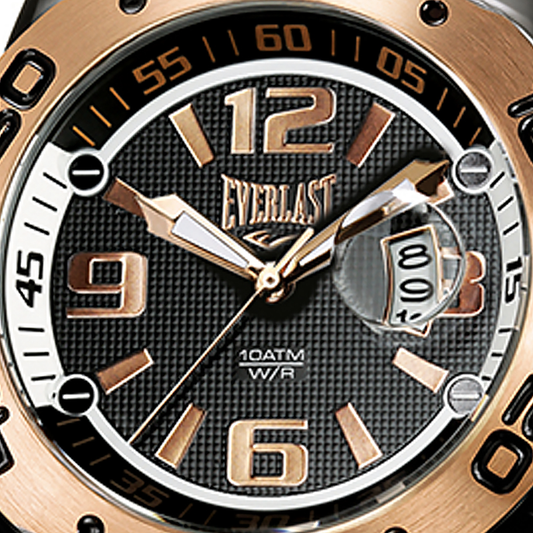 Relógio de Pulso Everlast Masculino Pulseira Silicone Preto Calendário E561