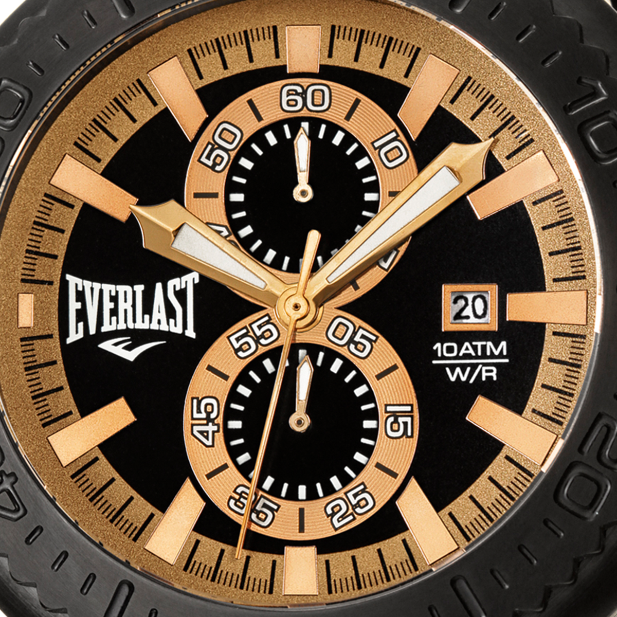 Relógio de Pulso Everlast Masculino Pulseira Preto Cronógrafo E585