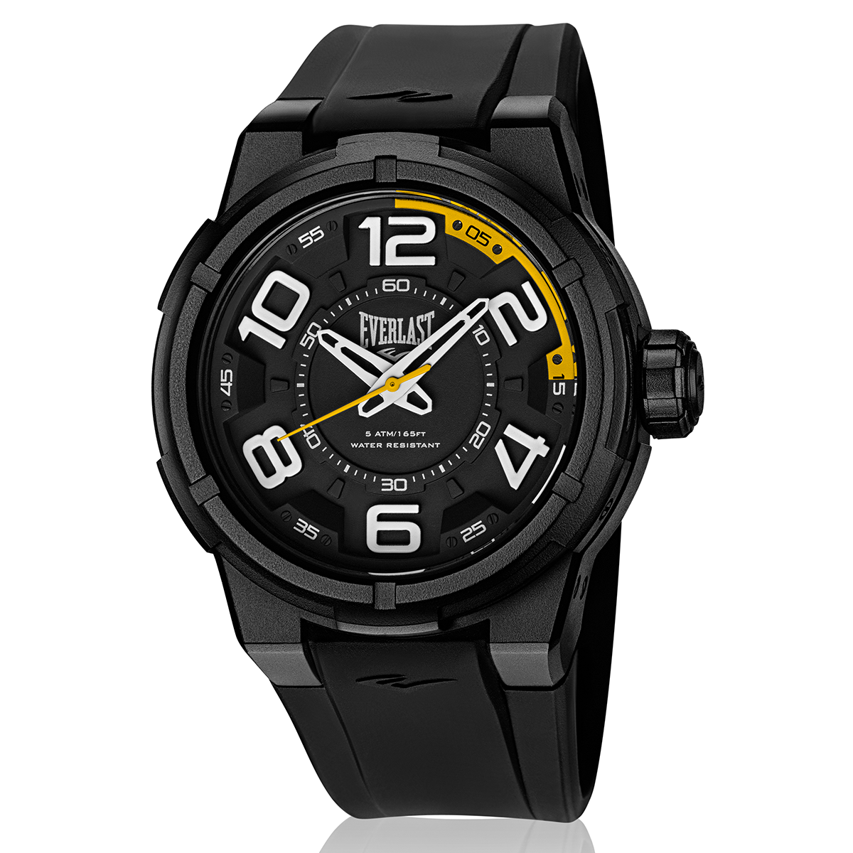 Relógio de Pulso Everlast Masculino Pulseira Silicone Preto E686