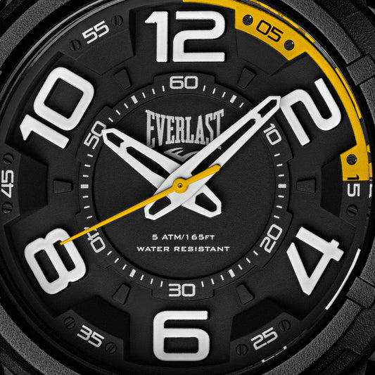 Relógio de Pulso Everlast Masculino Pulseira Silicone Preto E686