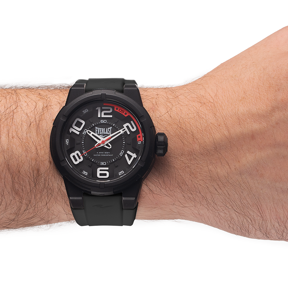 Relógio de Pulso Everlast Masculino Pulseira Silicone Preto E690