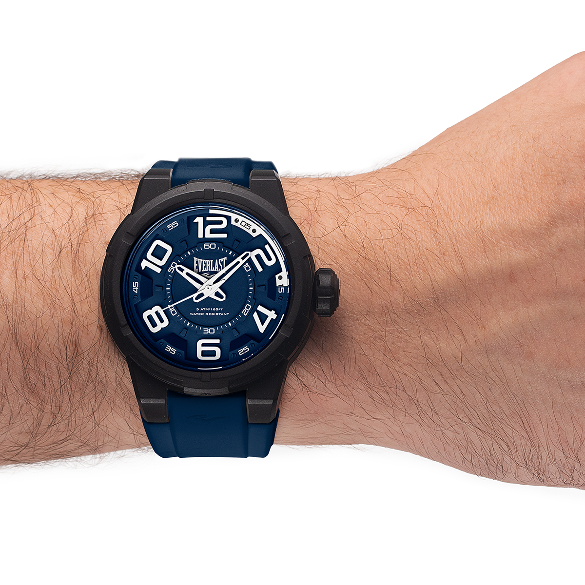 Relógio de Pulso Everlast Masculino Pulseira Silicone Azul Marinho E692