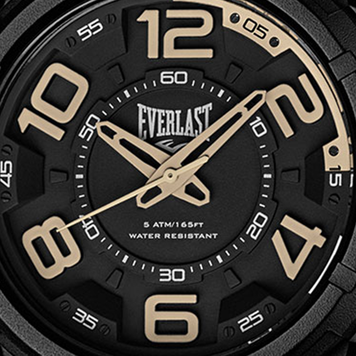 Relógio de Pulso Everlast Masculino Pulseira Silicone Preto E693