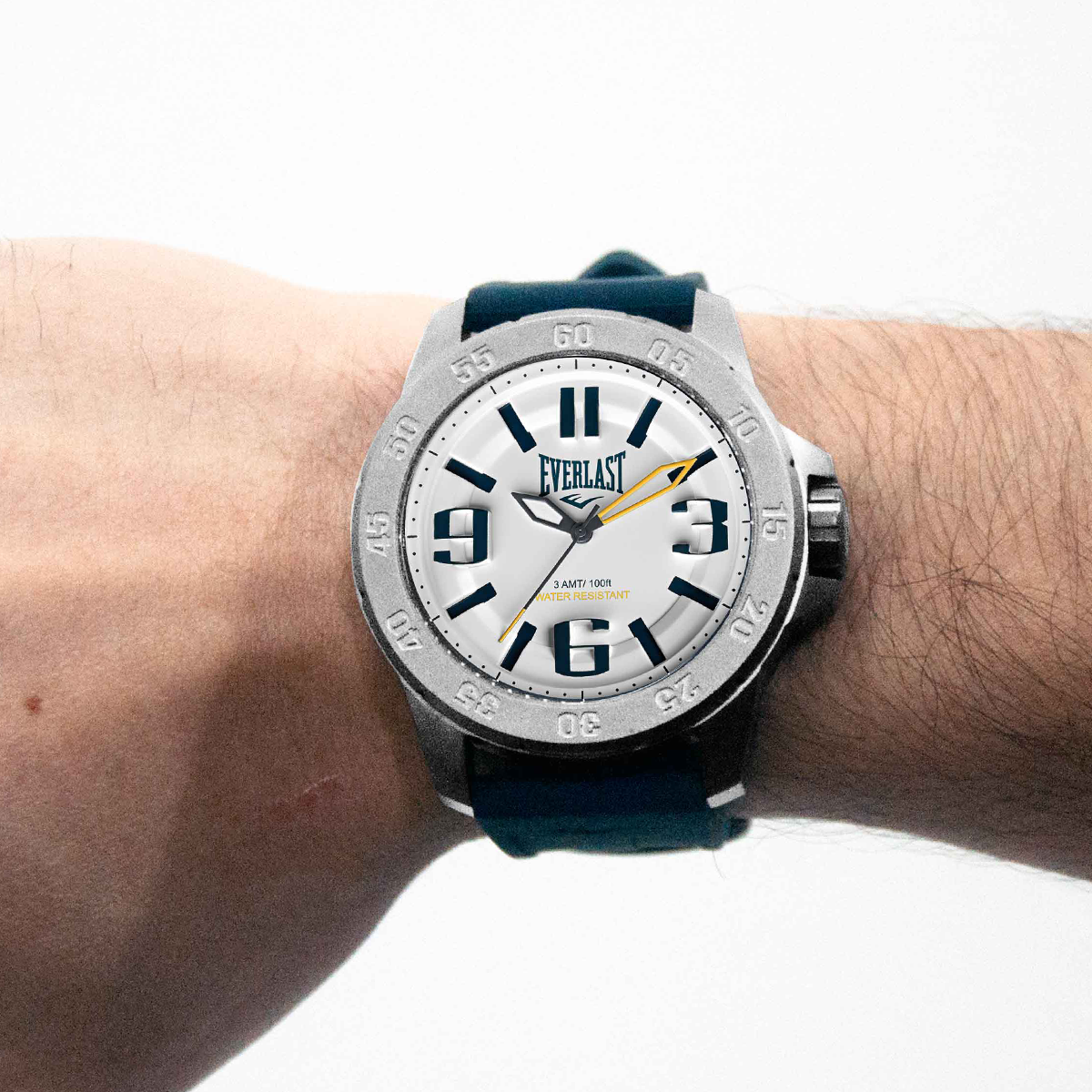 Relógio de Pulso Everlast Masculino Pulseira Silicone Azul E698