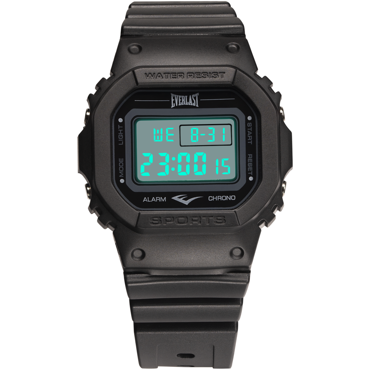 Relógio de Pulso Everlast Digital Quadrado Preto E7301
