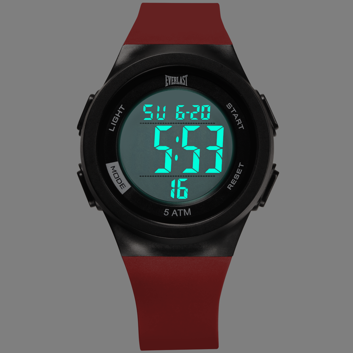 Relógio de Pulso Everlast Digital Unissex Vermelho E7385