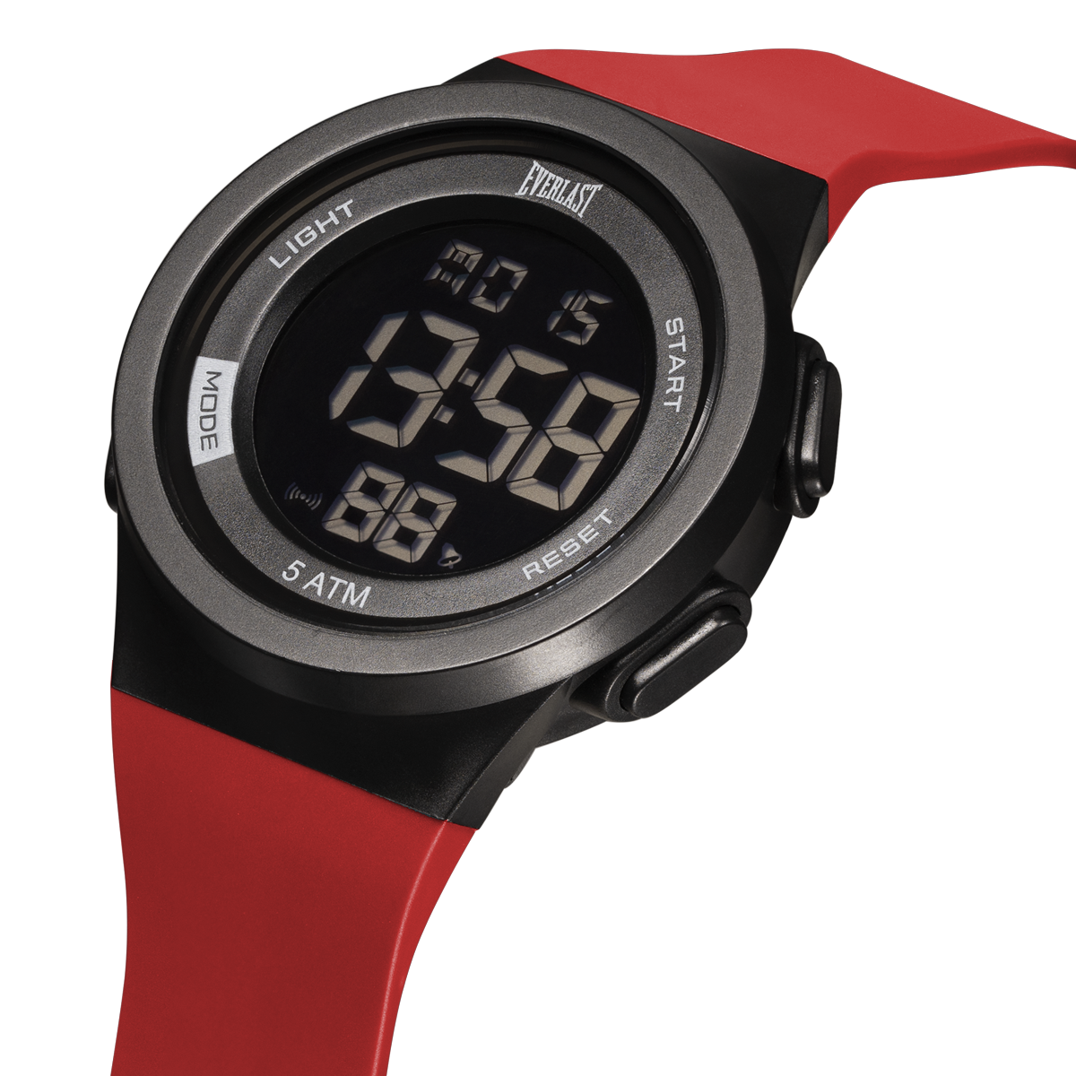 Relógio de Pulso Everlast Digital Unissex Vermelho E7395