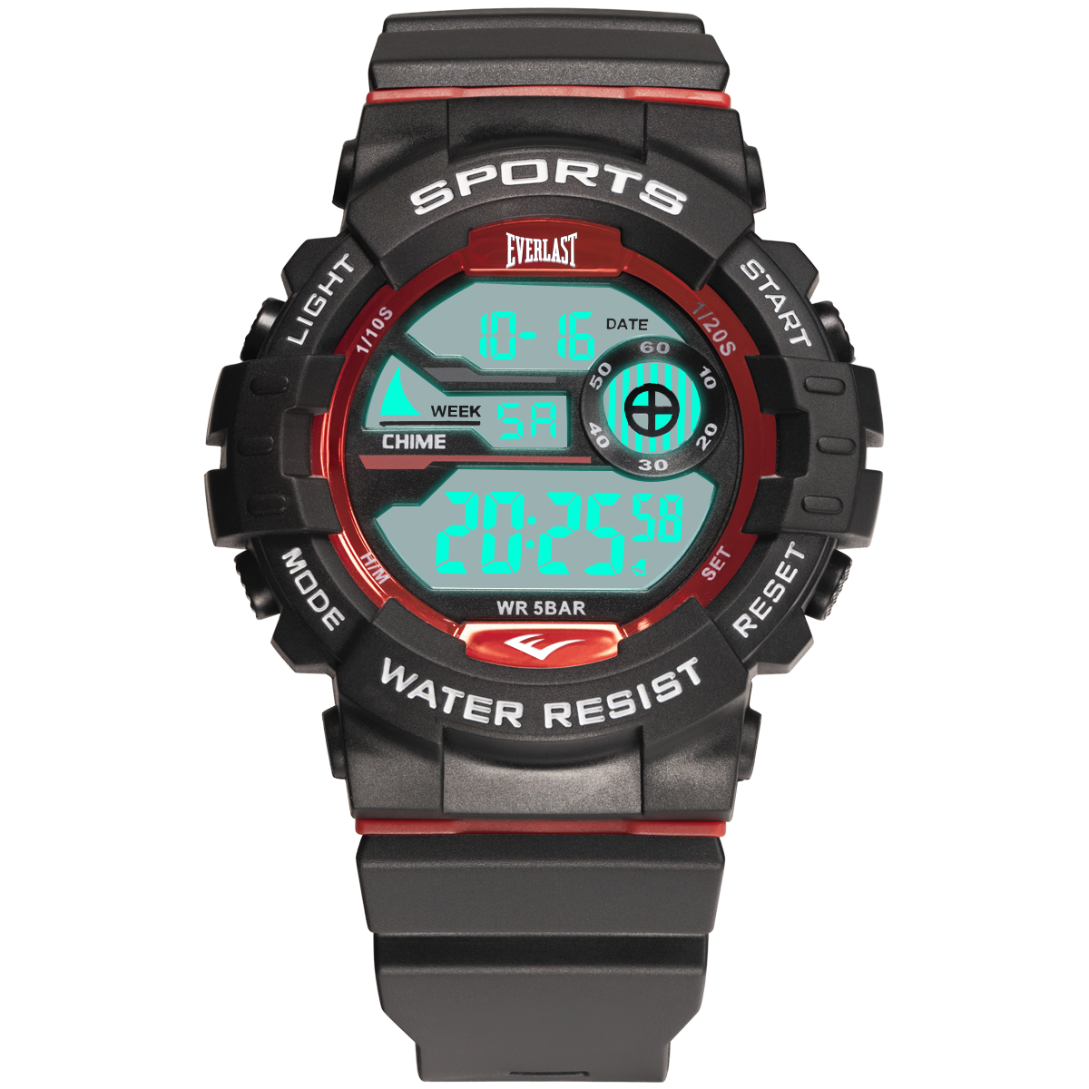 Relógio de Pulso Everlast Digital Masculino Preto E733