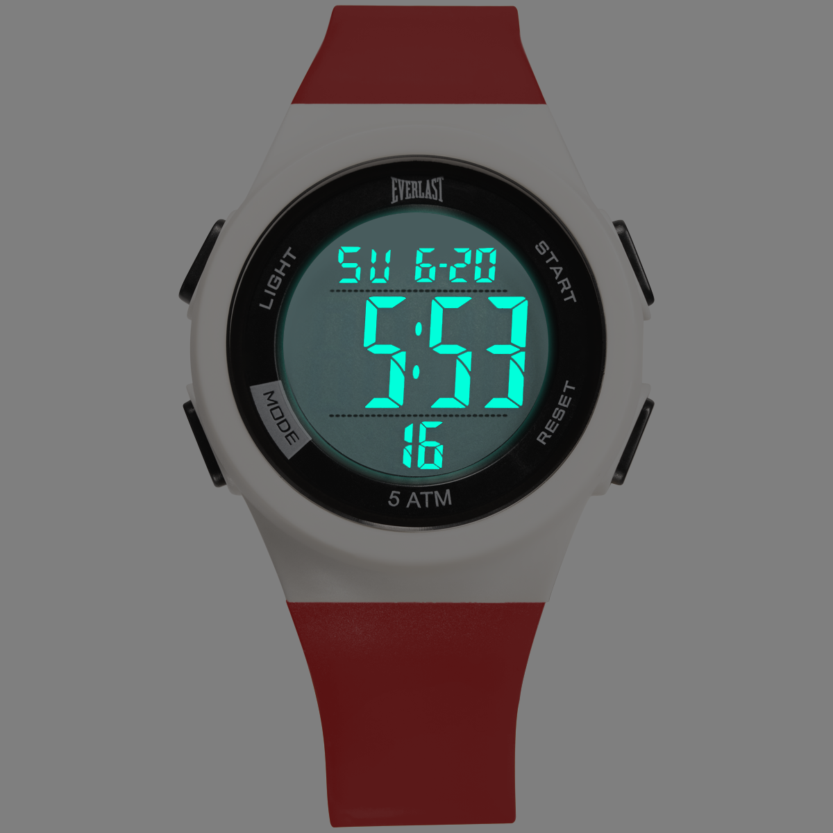 Relógio de Pulso Everlast Digital Unissex Vermelho E7375