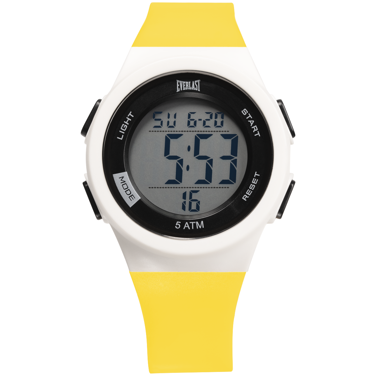 Relógio de Pulso Everlast Digital Unissex Amarelo Claro E7378