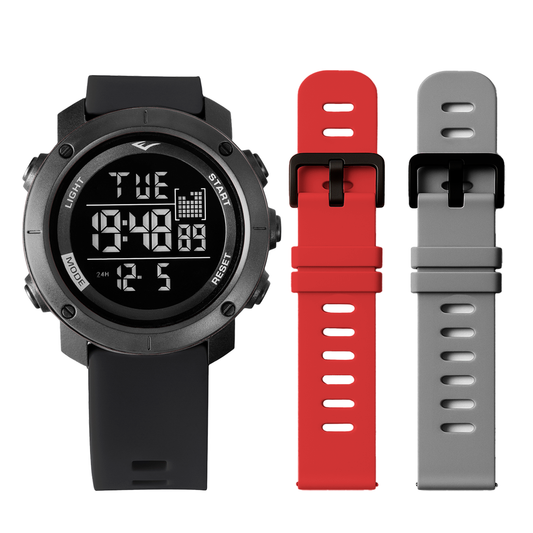 Relógio de Pulso Everlast Digital Kit 2 Pulseiras E303-29A
