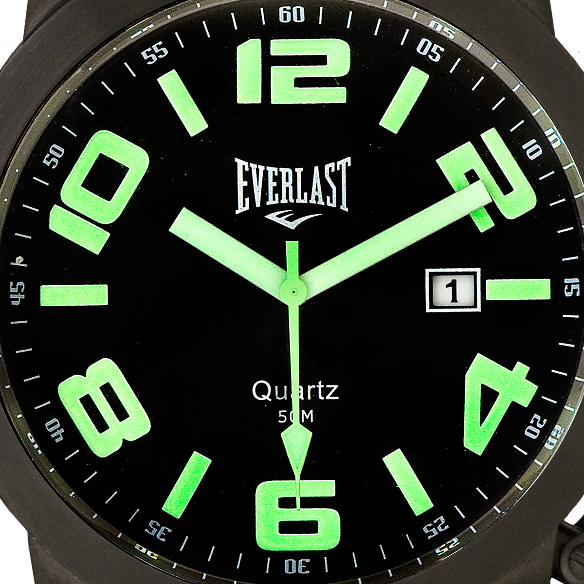 Relógio de Pulso Everlast Masculino Couro Preto E057C