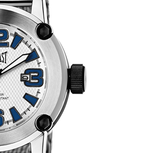Relógio de Pulso Everlast Masculino Prateado Calendário E10516