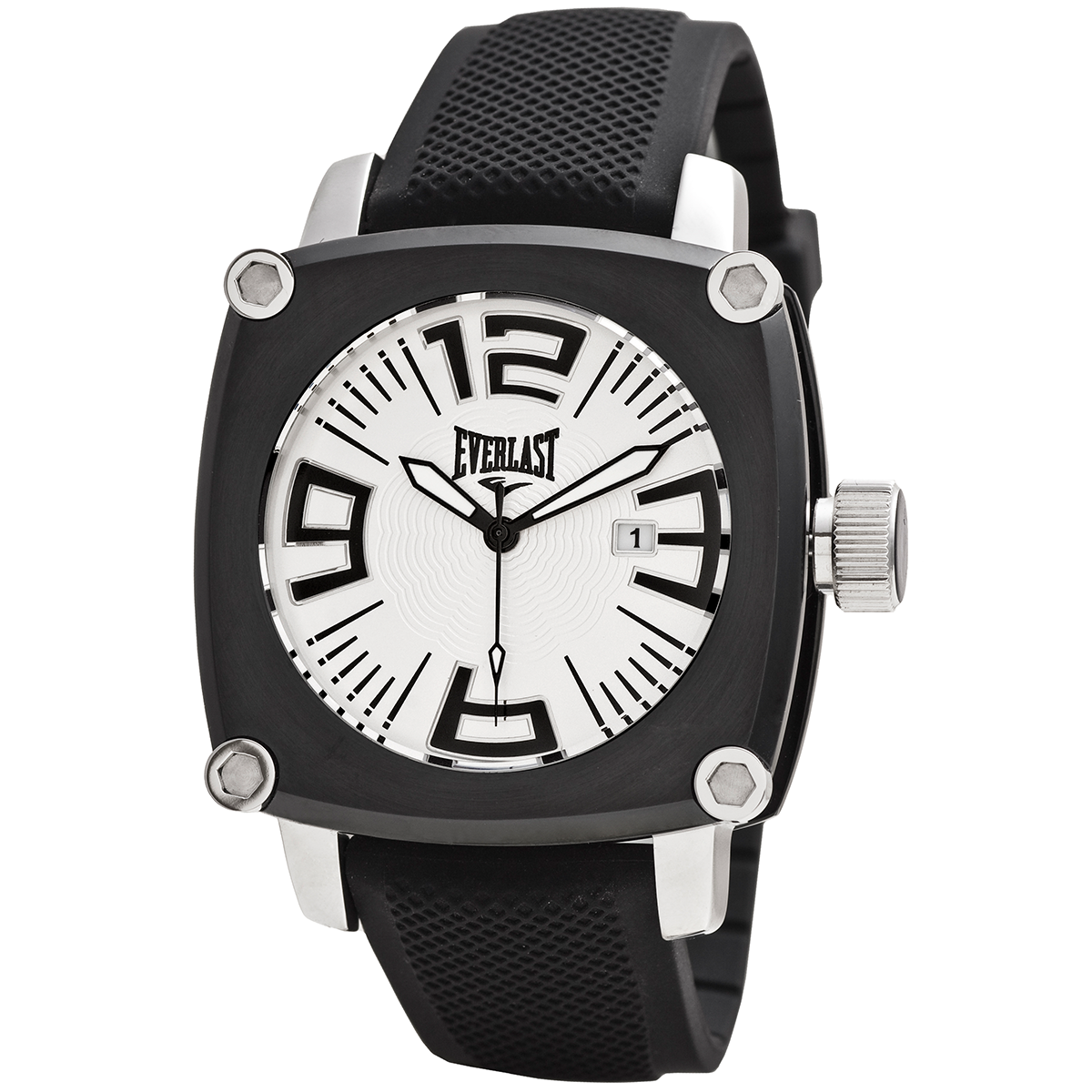 Relógio de Pulso Everlast Masculino Silicone Calendário E108