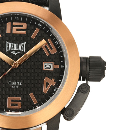 Relógio de Pulso Everlast Masculino Preto Calendário E130