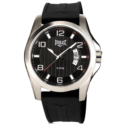 Relógio Everlast Masculino Silicone Preto E168