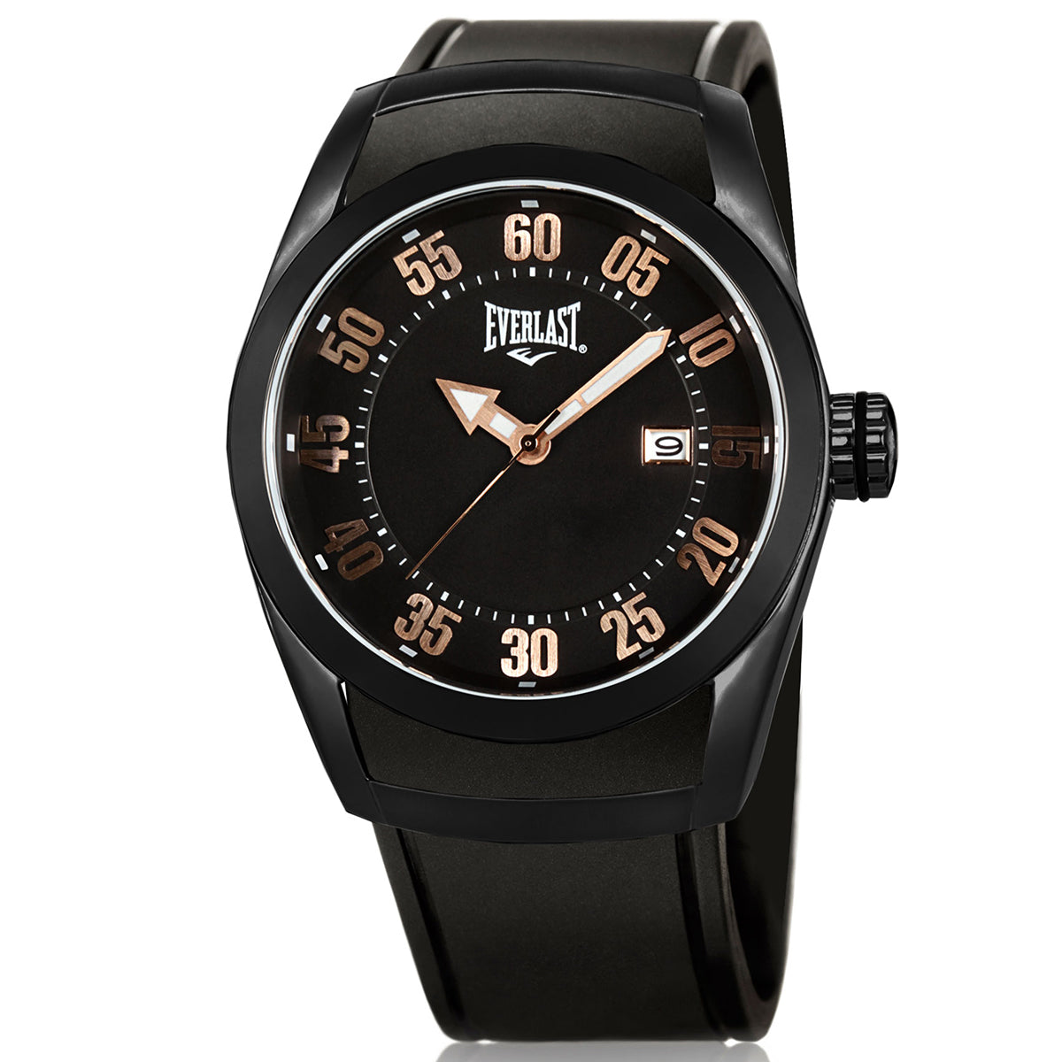 Relógio de Pulso Everlast Masculino Preto Calendário E197