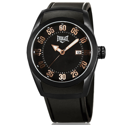 Relógio de Pulso Everlast Masculino Preto Calendário E197