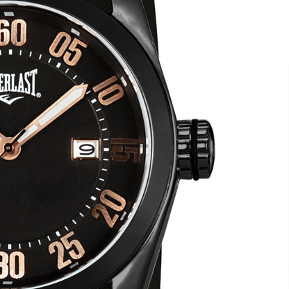 Relógio de Pulso Everlast Masculino Preto Calendário E197