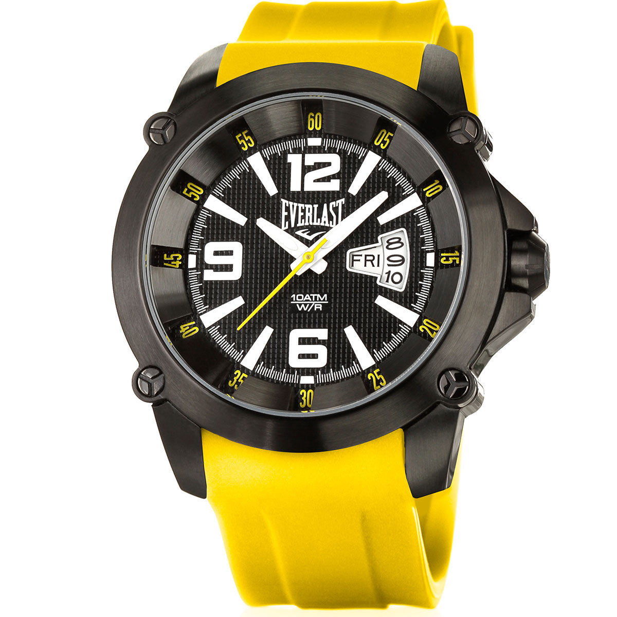 Relógio de Pulso Everlast Masculino Amarelo Calendário E20530AM