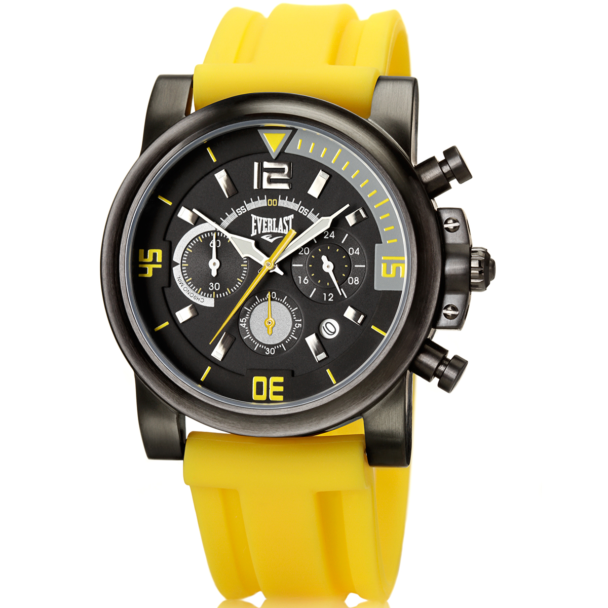Relógio de Pulso Everlast Masculino Amarelo Cronógrafo E2221