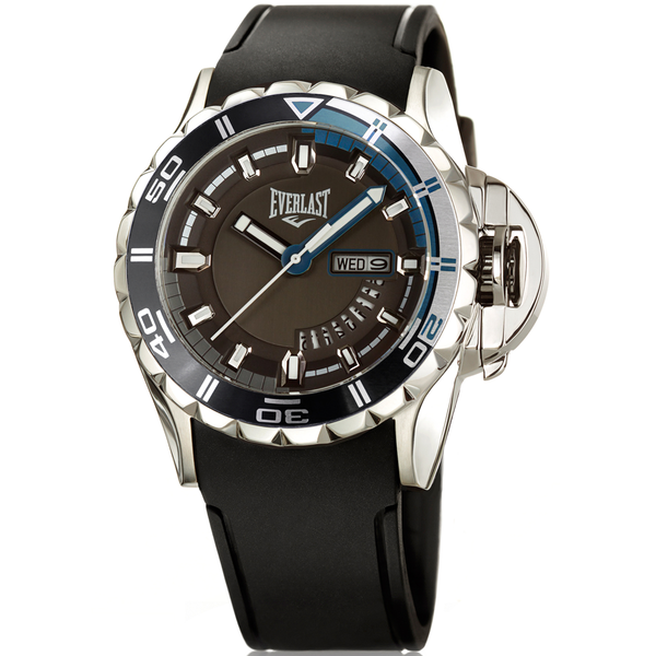 Relógio de Pulso Everlast Masculino Preto Calendário E237