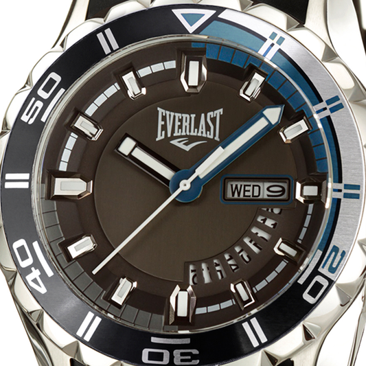Relógio de Pulso Everlast Masculino Preto Calendário E237