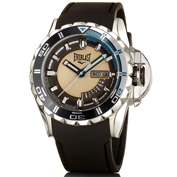 Relógio de Pulso Everlast Masculino Preto Calendário E238
