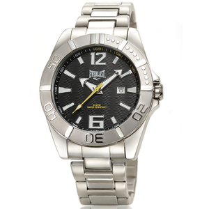 Relógio de Pulso Everlast Masculino Prateado Calendário E265