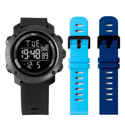 Relógio de Pulso Everlast Digital Kit 2 Pulseiras E303-29L