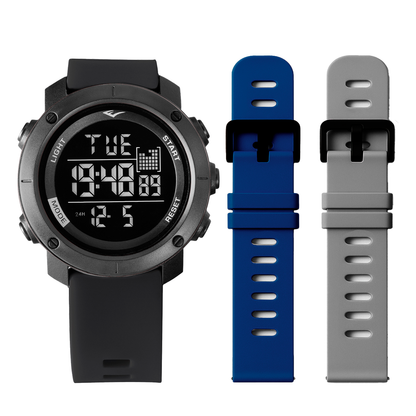 Relógio de Pulso Everlast Digital Kit 2 Pulseiras E303-29M