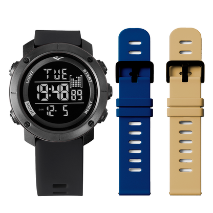 Relógio de Pulso Everlast Digital Kit 2 Pulseiras E303-29N