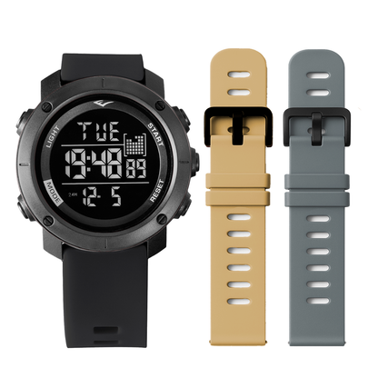 Relógio de Pulso Everlast Digital Kit 2 Pulseiras E303-29O
